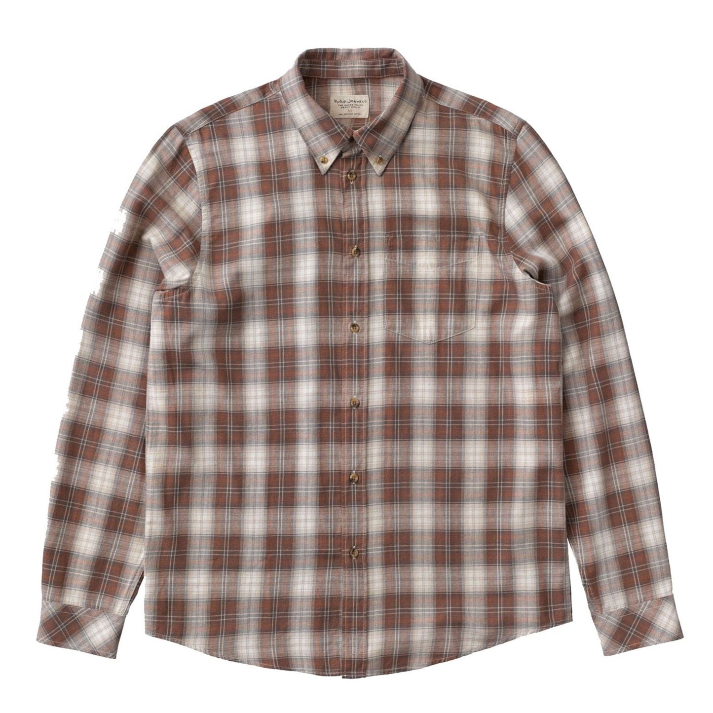Nudie Jeans Co. Chuck Plaid Twill Shirt - Hazel