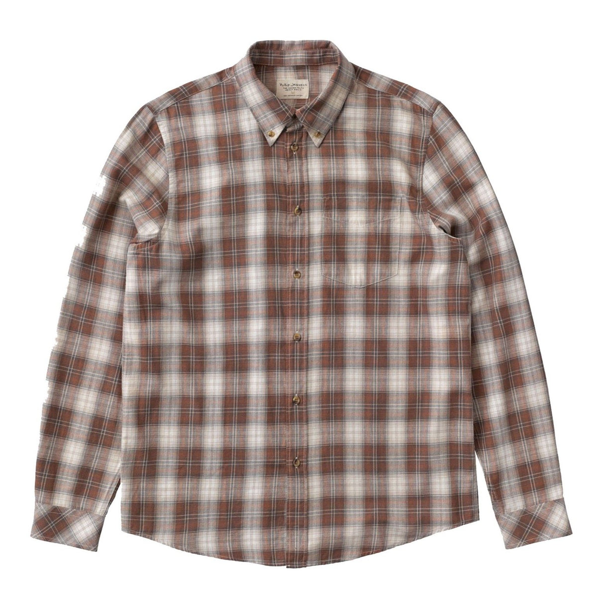 Nudie Jeans Co. Chuck Plaid Twill Shirt - Hazel