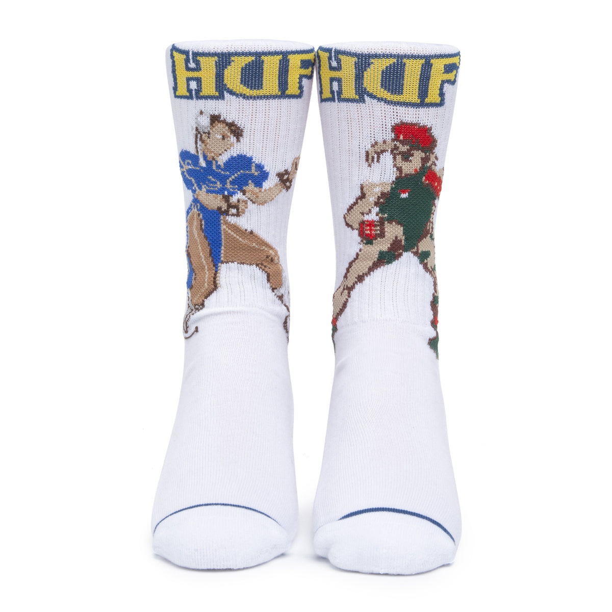 HUF x Street Fighter Chun-Li & Cammy Socks - White