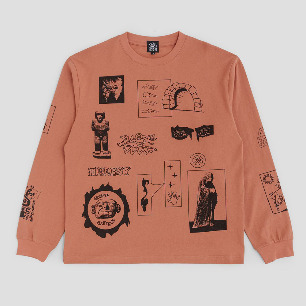 Heresy Cluster LS Tee - Terracotta