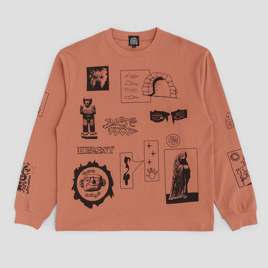 Heresy Cluster LS Tee - Terracotta