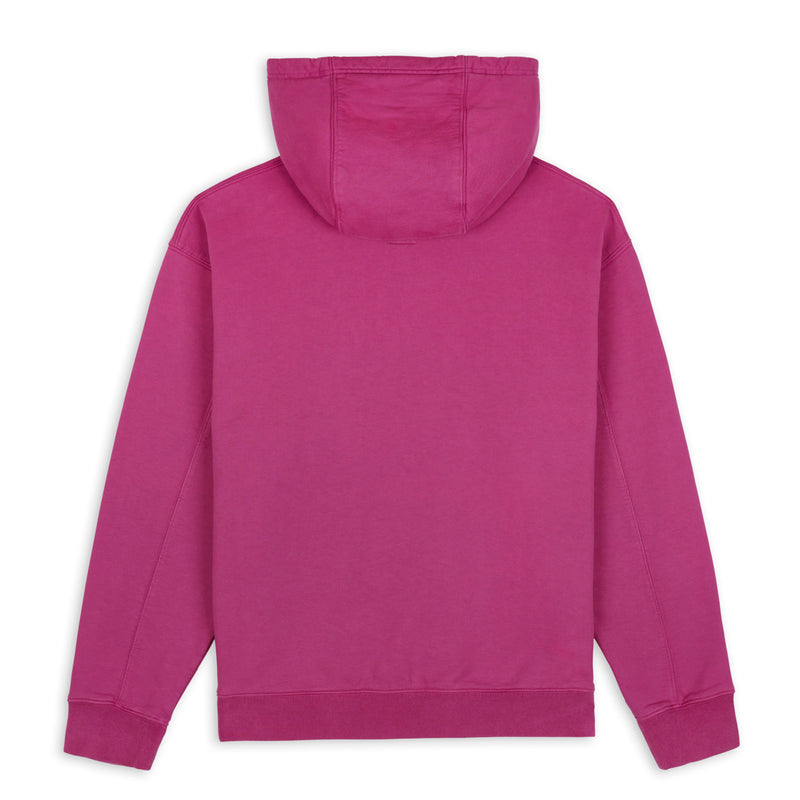 Brain Dead Collegiate Zip Up Hoodie - Fuschia