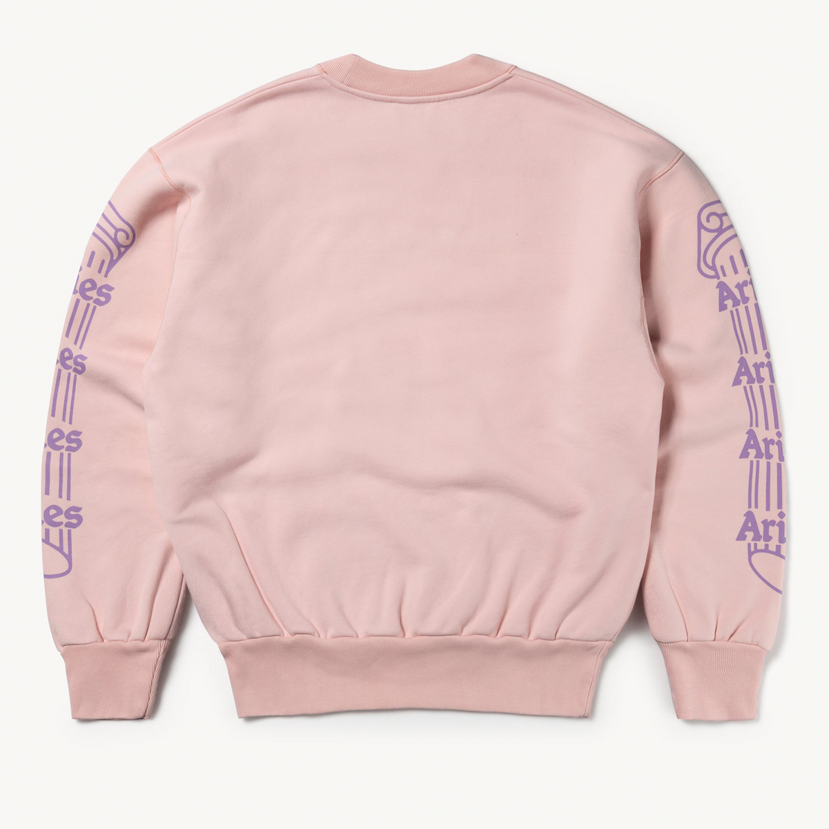 Aries Arise Column Sweatshirt - Pink