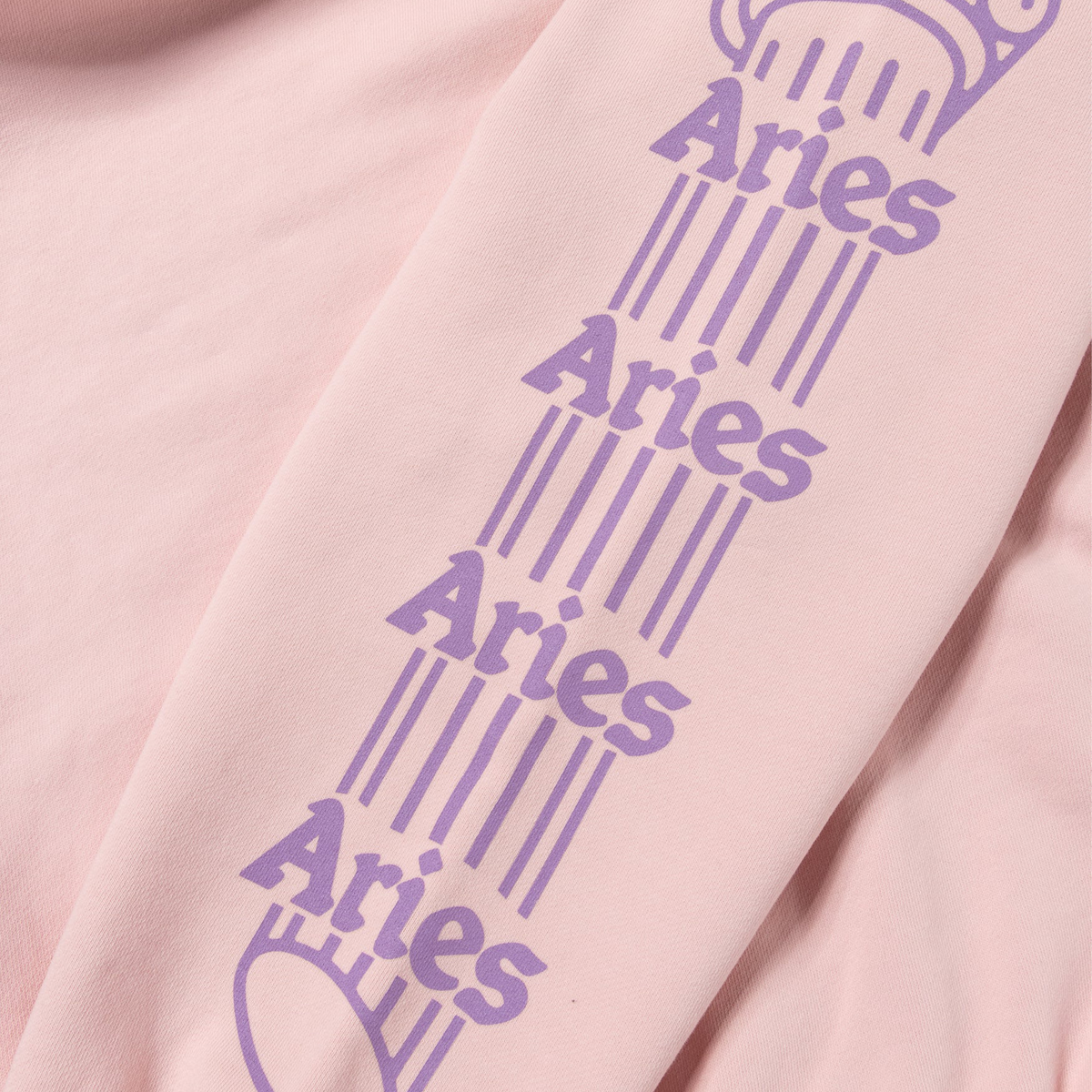 Aries Arise Column Sweatshirt - Pink