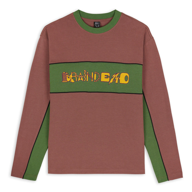 Brain Dead Connections Football Shirt - Brown