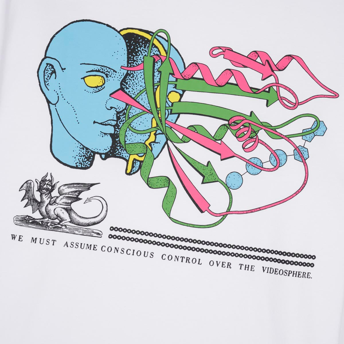 Brain Dead Conscious Control LS Tee - White
