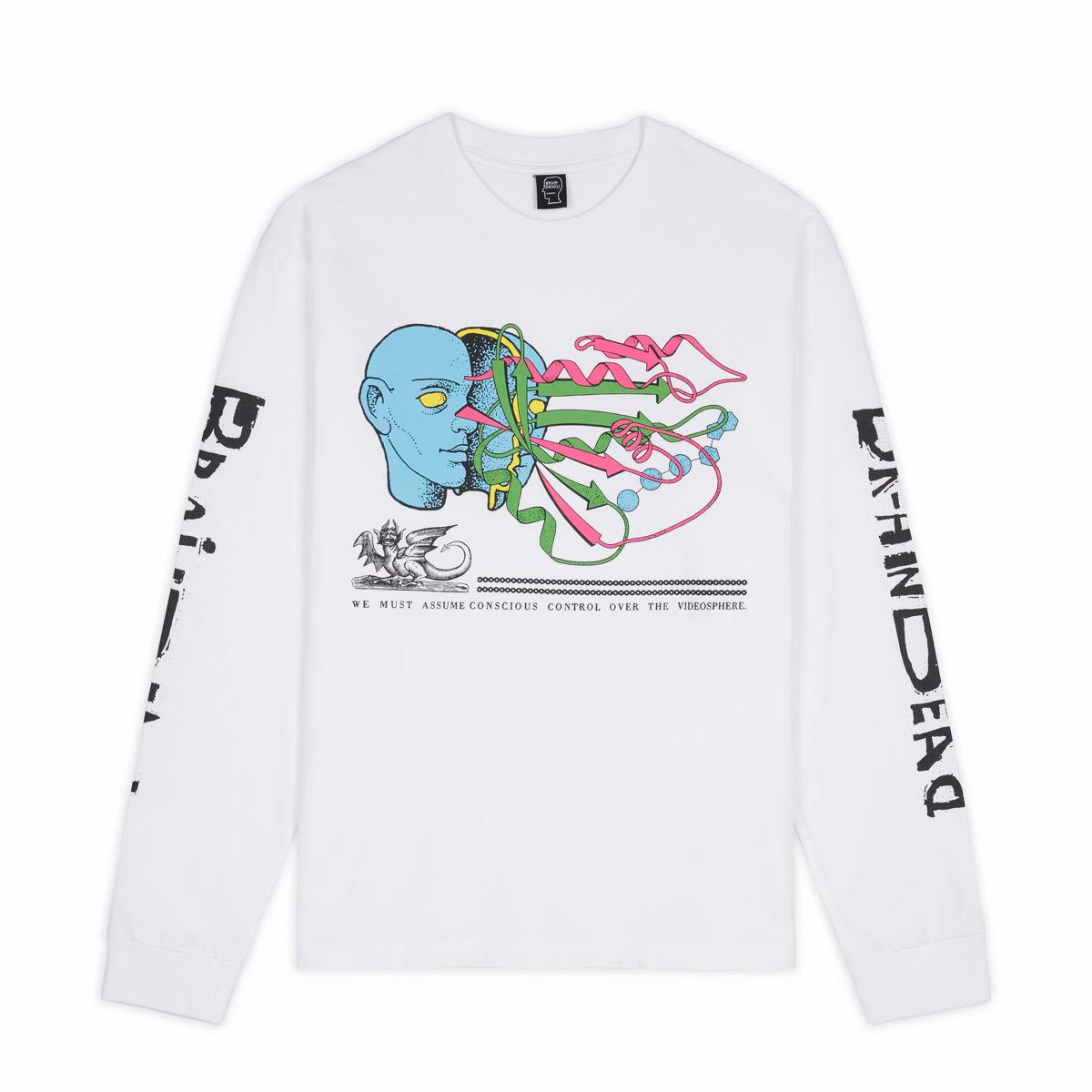 Brain Dead Conscious Control LS Tee - White