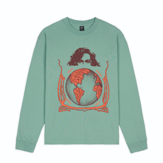 Brain Dead Conspiracy LS Tee - White