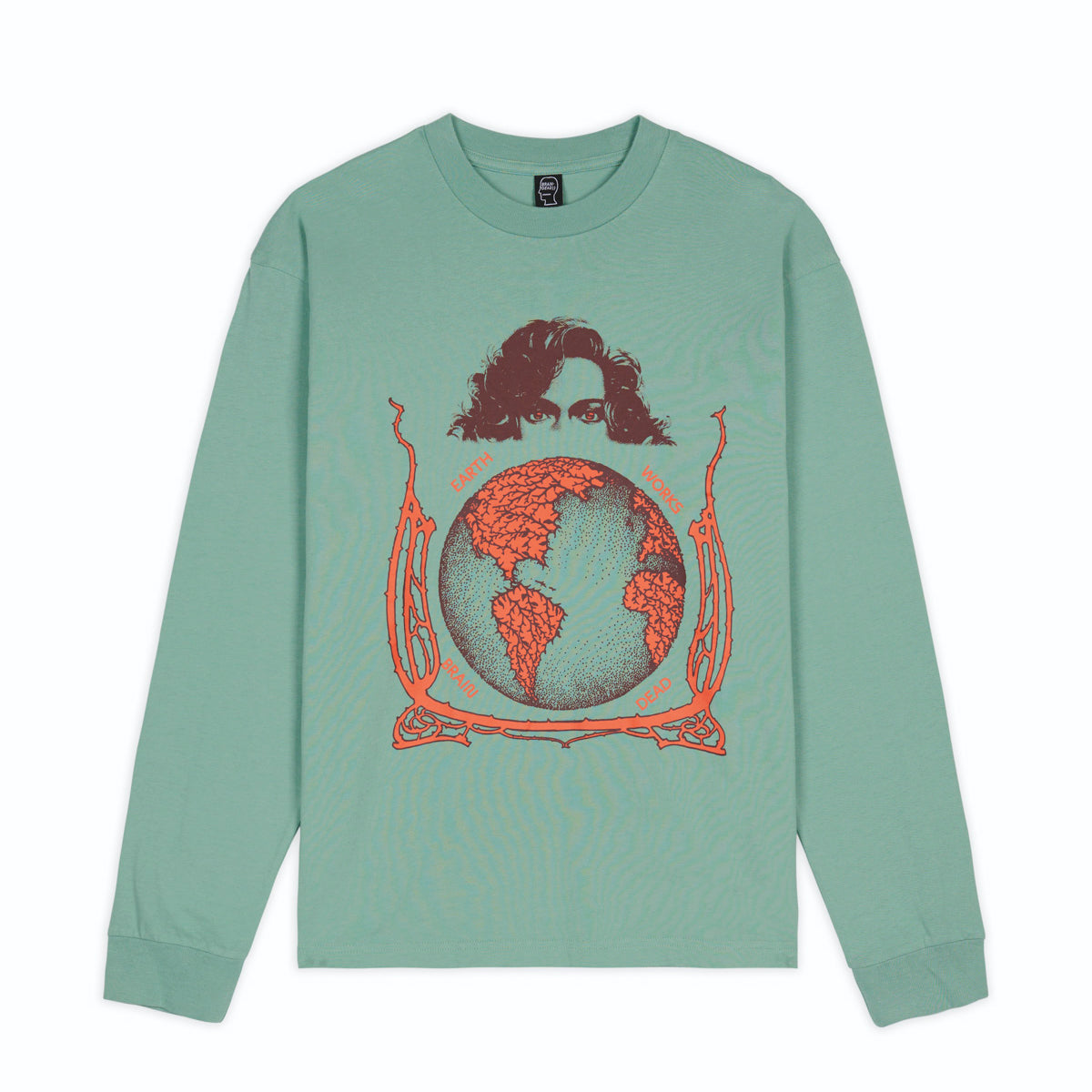 Brain Dead Conspiracy LS Tee - White
