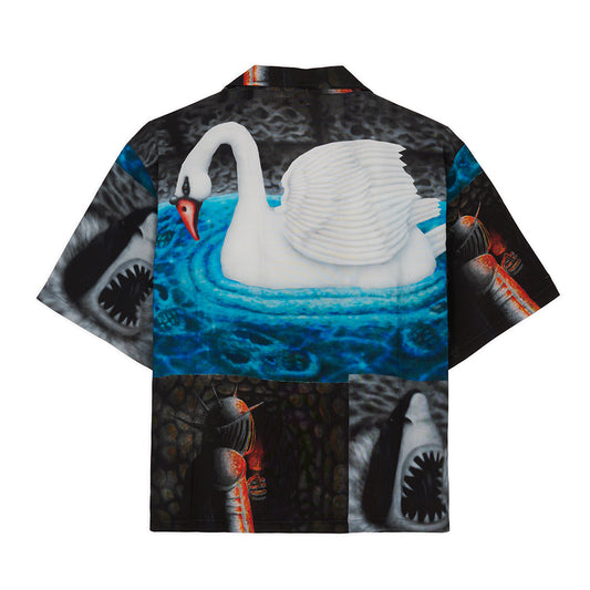 Brain Dead Copia Button Down Shirt - Black Multi