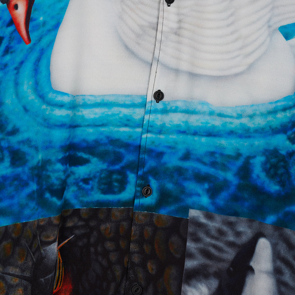 Brain Dead Copia Button Down Shirt - Black Multi