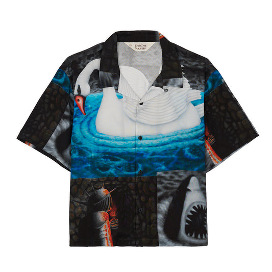 Brain Dead Copia Button Down Shirt - Black Multi