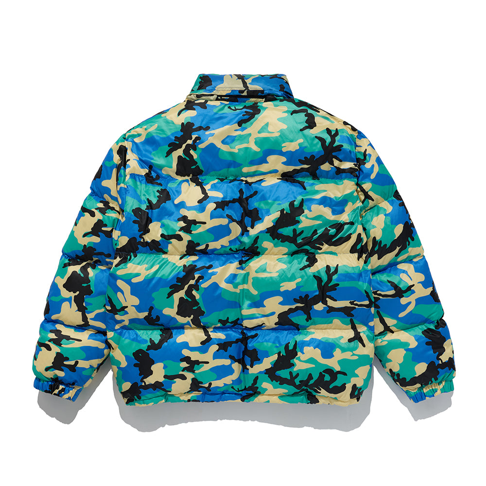 Nylon Puffer - Blue Multi