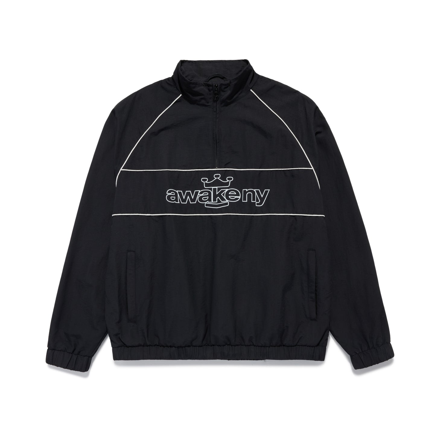 Awake NY Nylon Quarter Zip - Black
