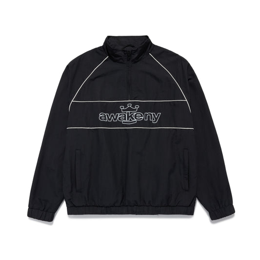 Awake NY Nylon Quarter Zip - Black