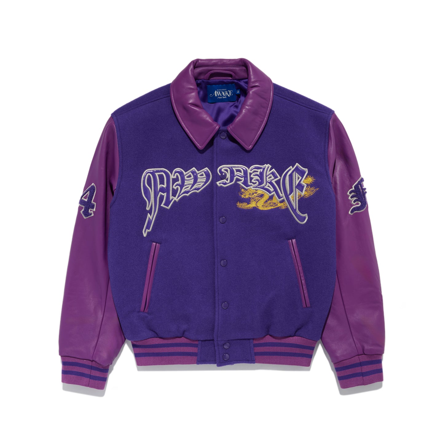 Awake NY Varsity Jacket - Purple