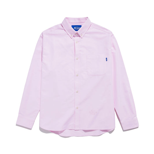 Awake NY Embroidered Oxford Shirt - Pink