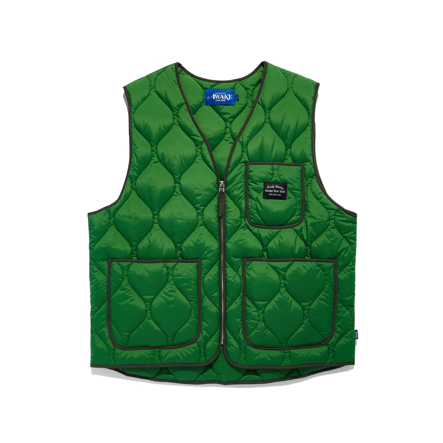 Awake NY Quilted Vest - Green