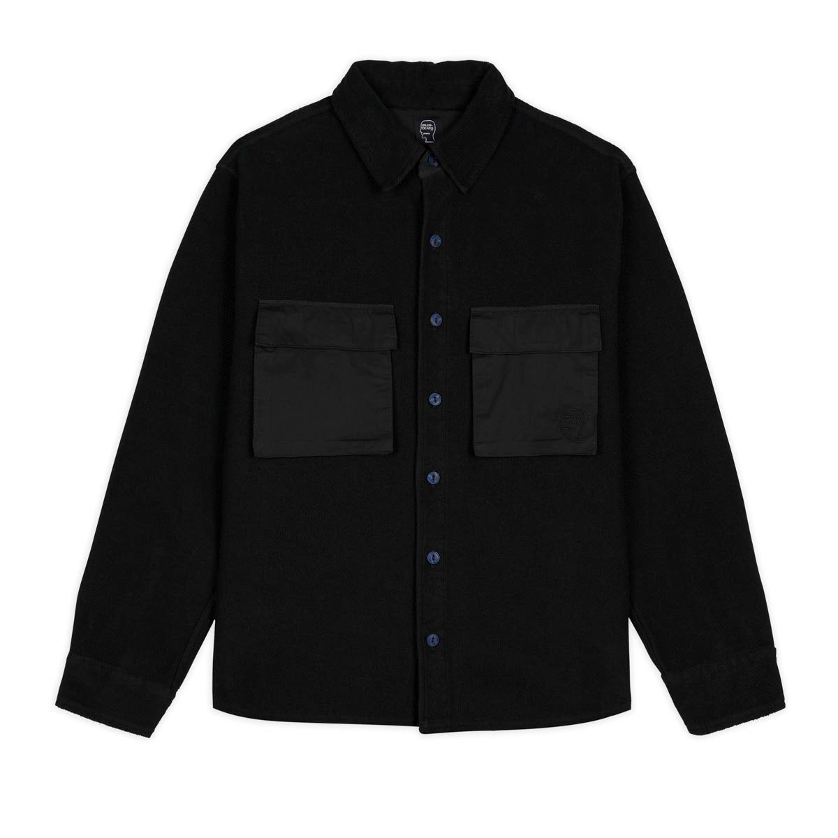 Brain Dead CPO French Terry Sateen Shirt - Washed Black