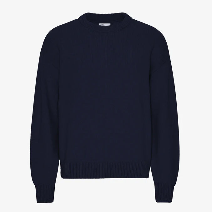 Colorful Standard Oversized Merino Wool Crew - Navy Blue