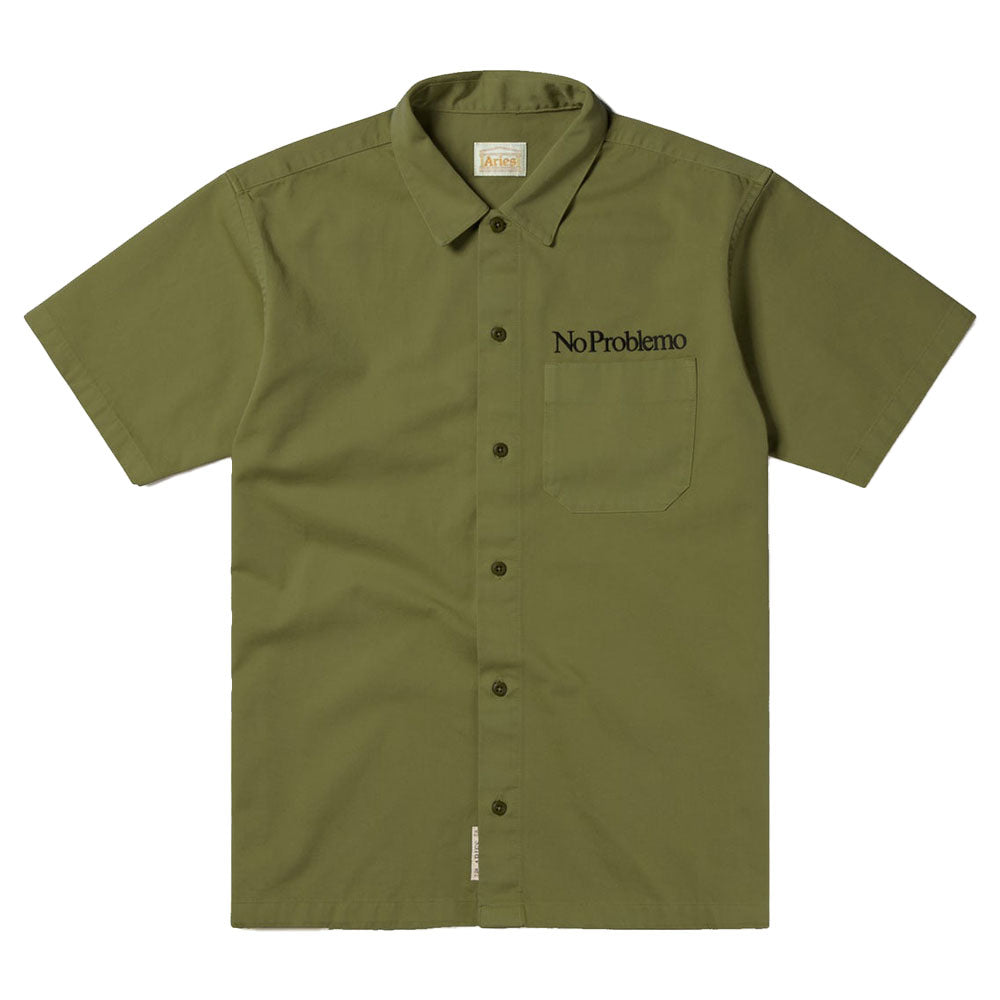 Aries Arise Mini Problemo Uniform Shirt - Olive
