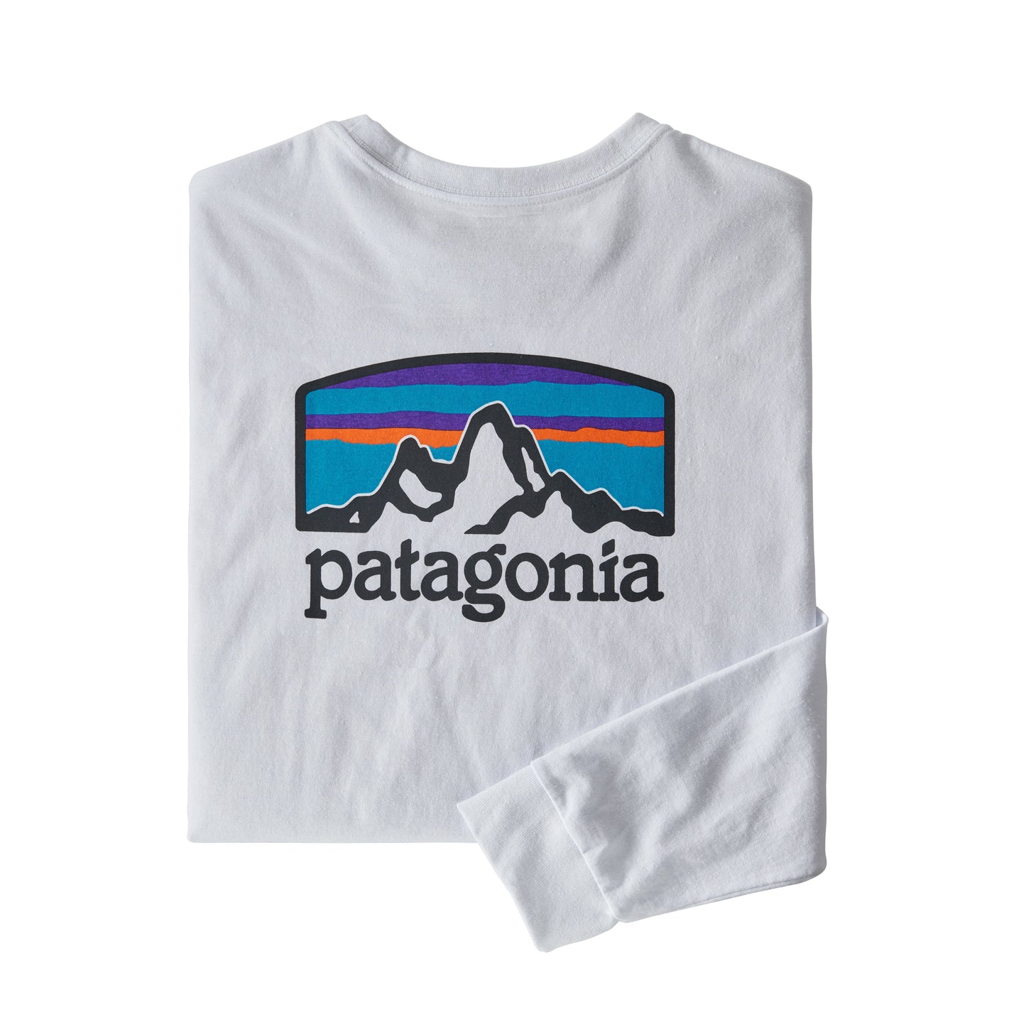 Patagonia LS Fitz Roy Horizons Responsibili-Tee - White