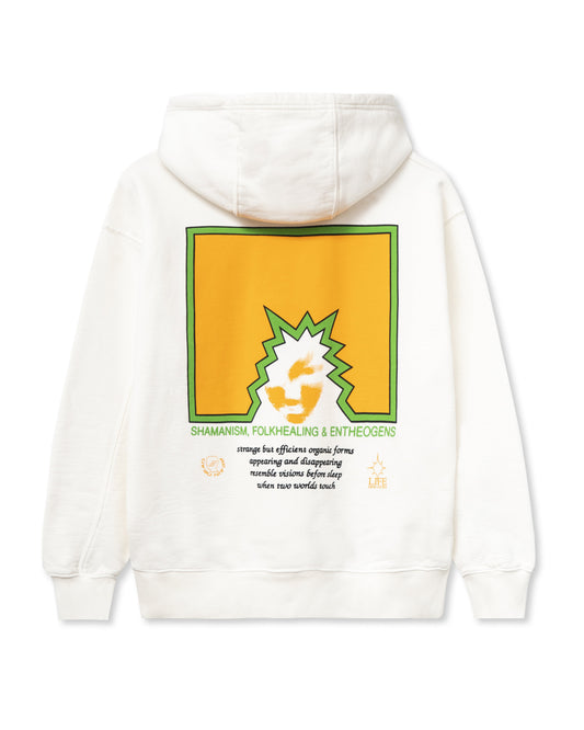 Brain Dead Folk Healing Hooded Sweatshirt - White