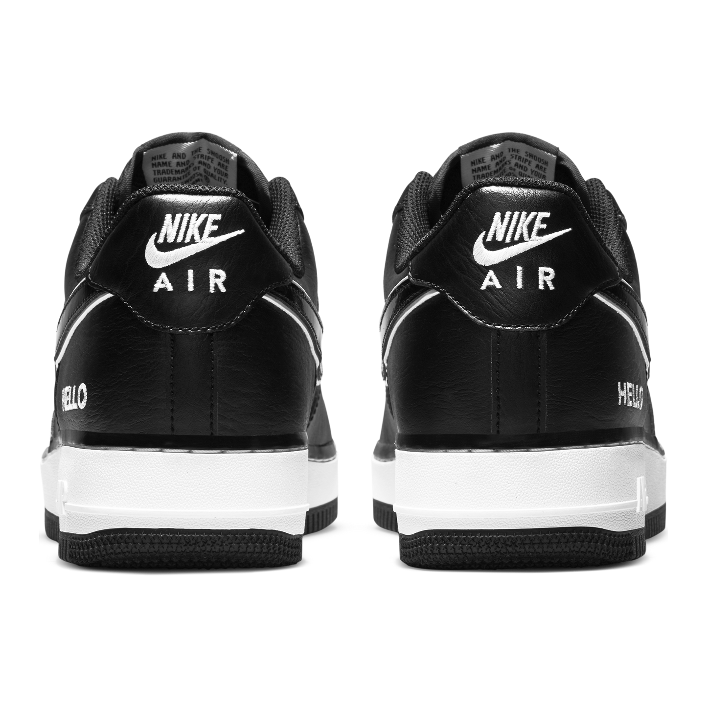Nike Air Force 1 '07 LX "Hello, My Name Is" - Black Black