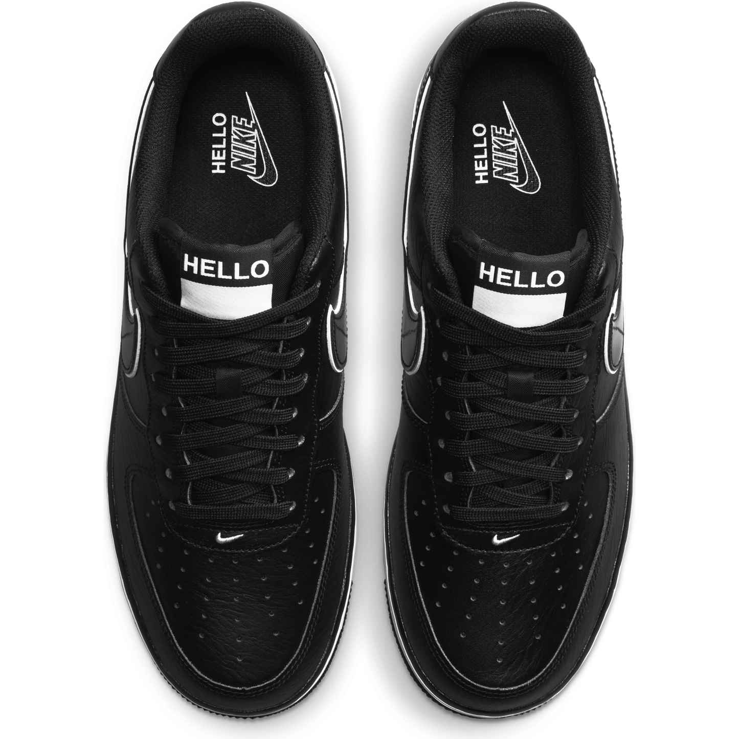 Nike Air Force 1 '07 LX "Hello, My Name Is" - Black Black