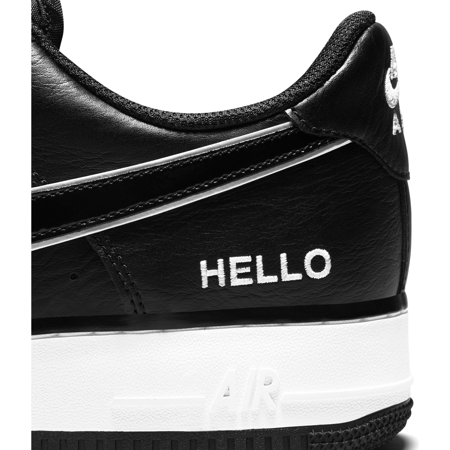 Nike Air Force 1 '07 LX "Hello, My Name Is" - Black Black