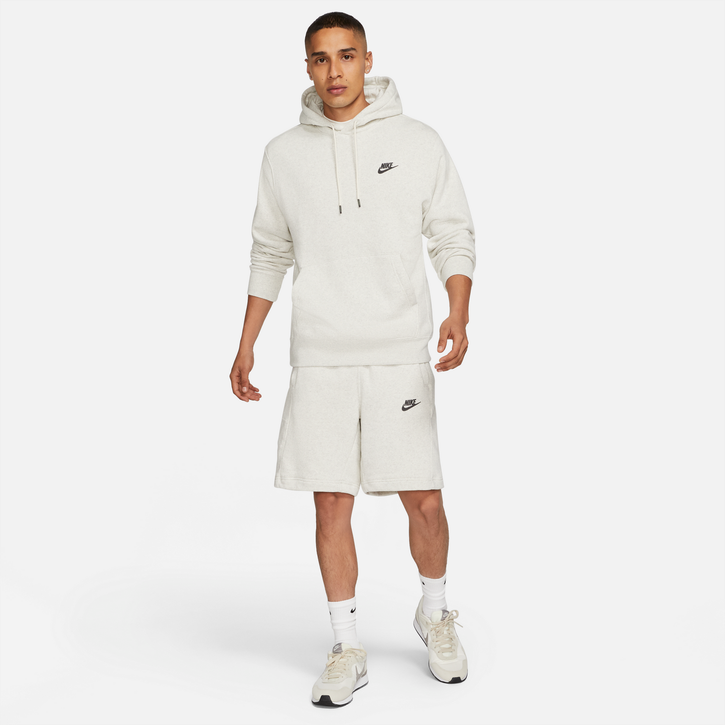 Nike Sportswear Revival Hoodie - White Dark Smoke Grey