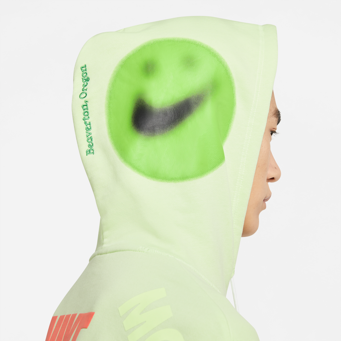 Nike Sportswear World Tour Pullover Hoodie - Light Liquid Lime