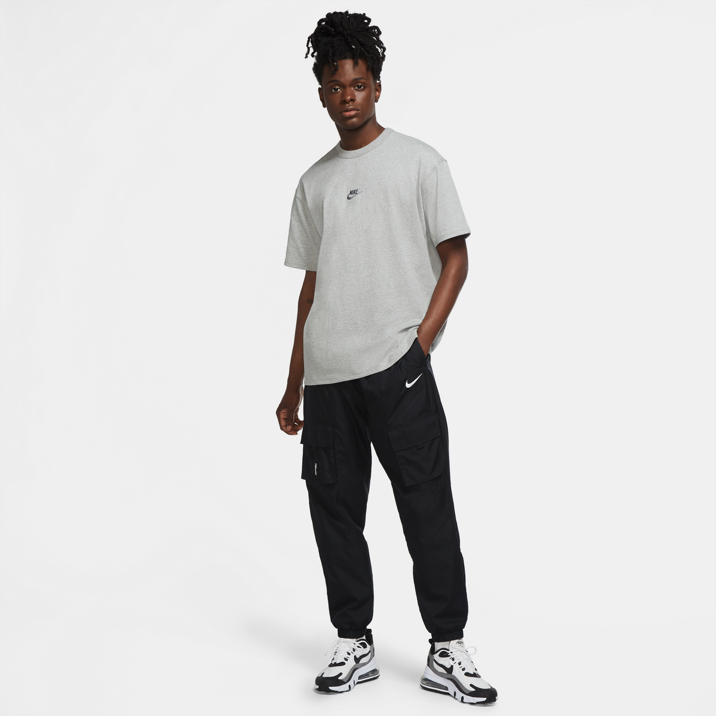 Nike Sportswear Essential PRM T-Shirt - Dark Grey Heather