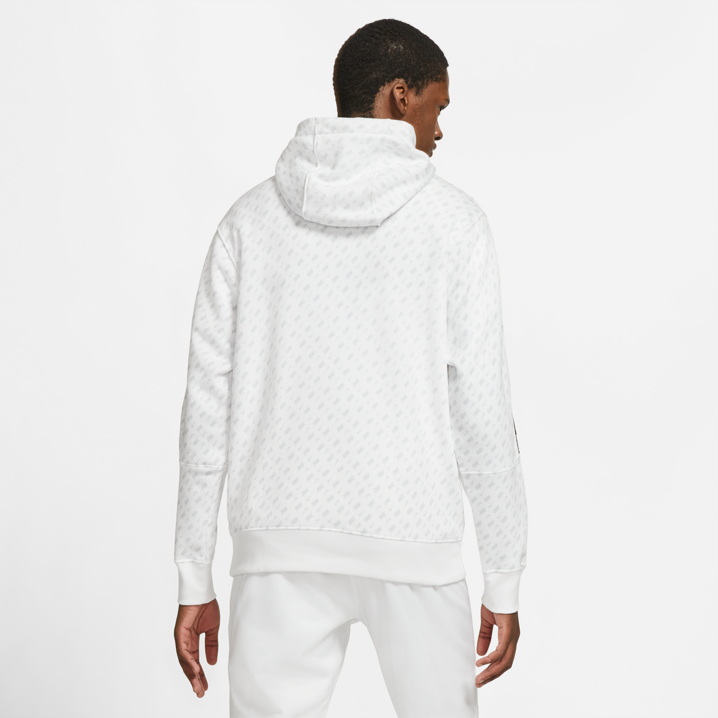 Nike Sportswear Repeat Print Hoodie - White