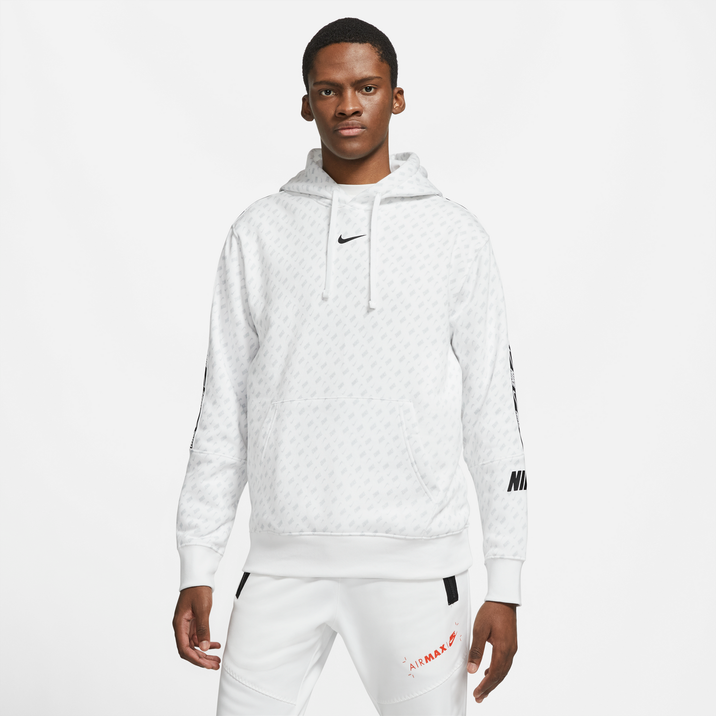 Nike Sportswear Repeat Print Hoodie - White