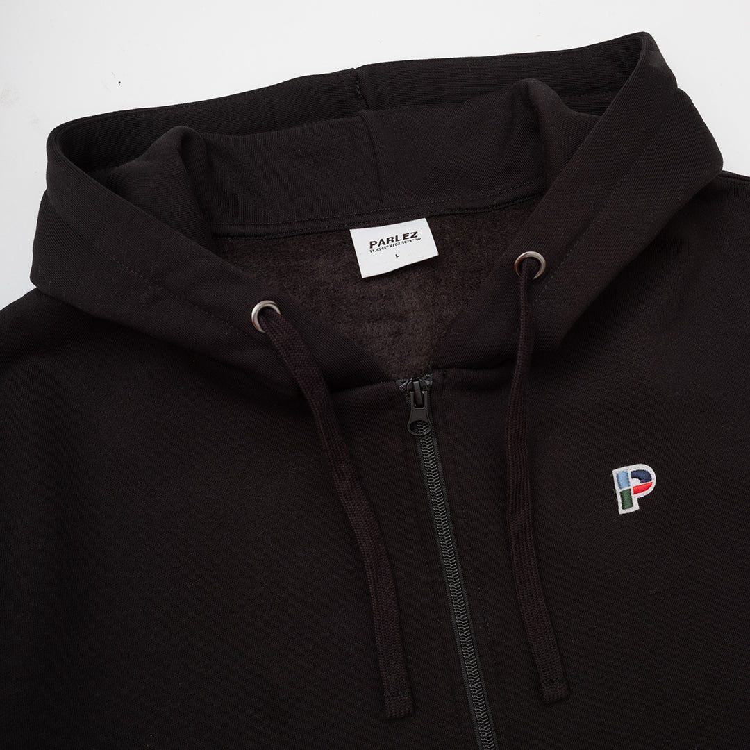 PARLEZ Demi Zip Hoodie - Black