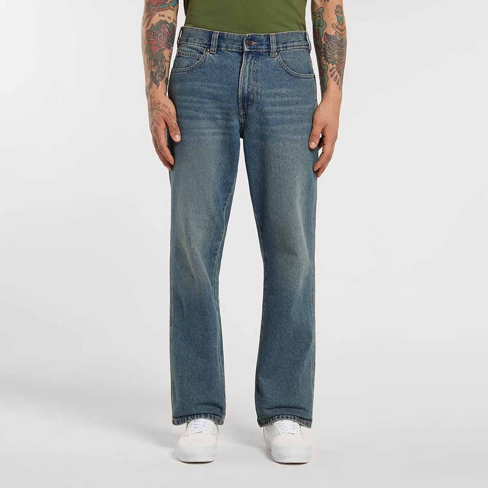 Dickies 954 Rlx Straight Work Jean - Khaki Blue