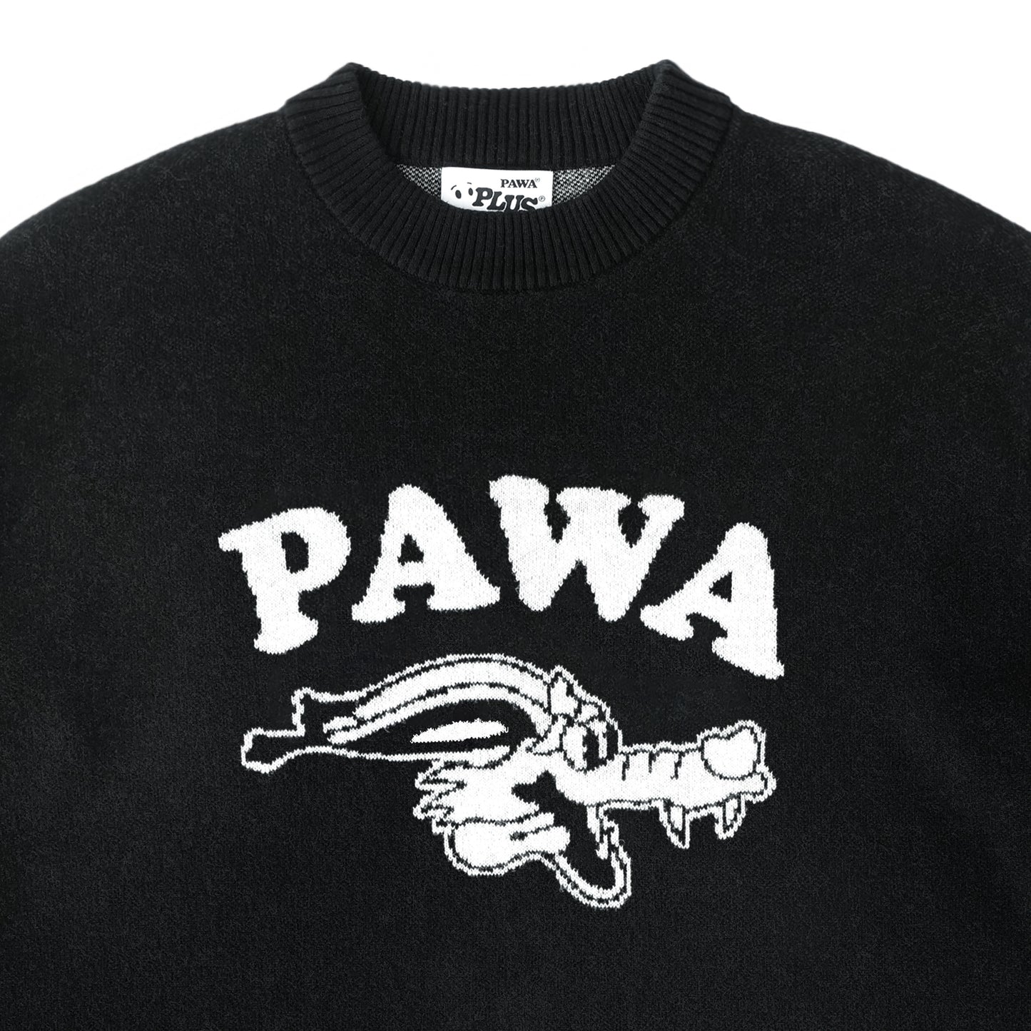 PAWA Speed Sports Doggo Knit Sweater - Black