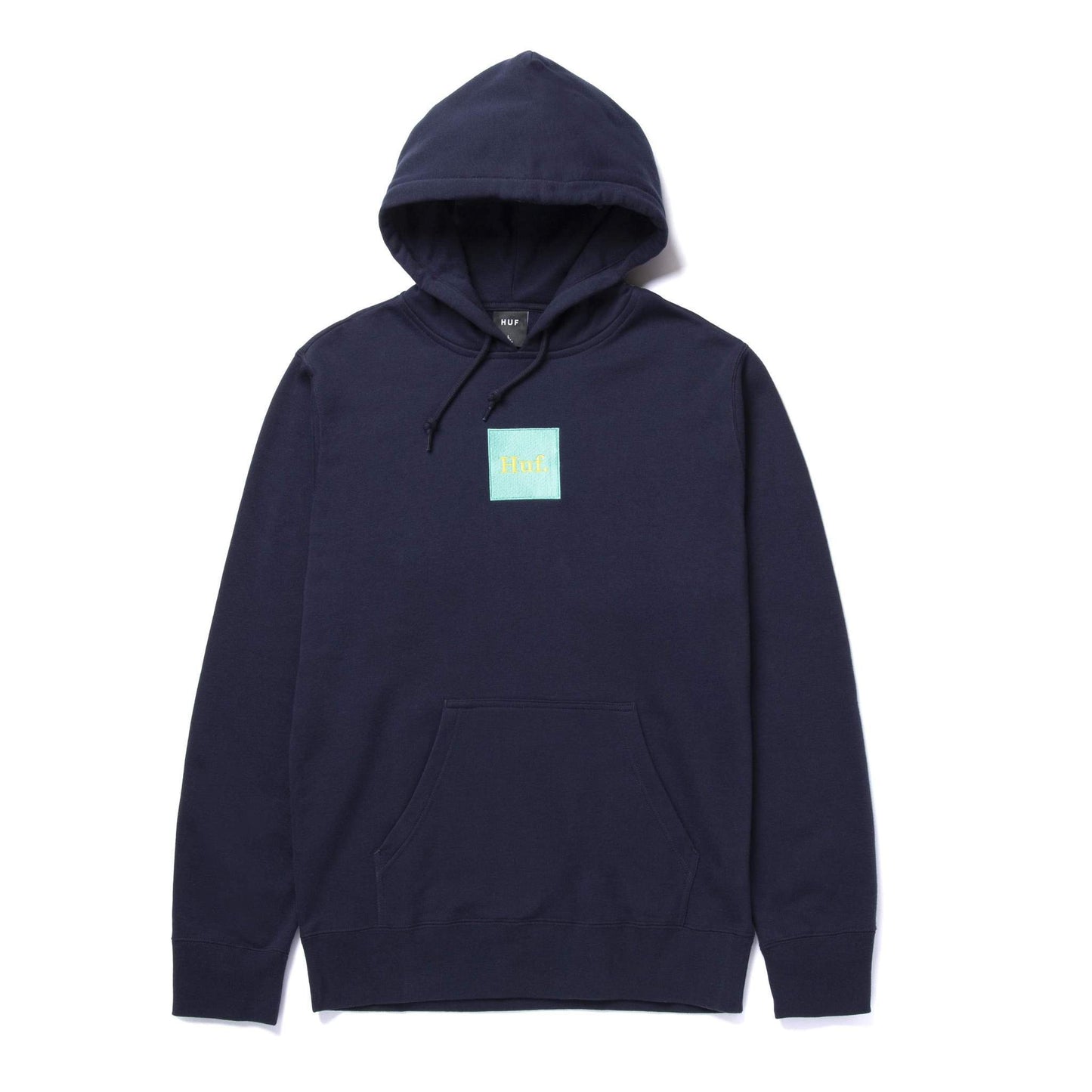 HUF Domestic Box Embroidery Hoodie - Navy Blazer