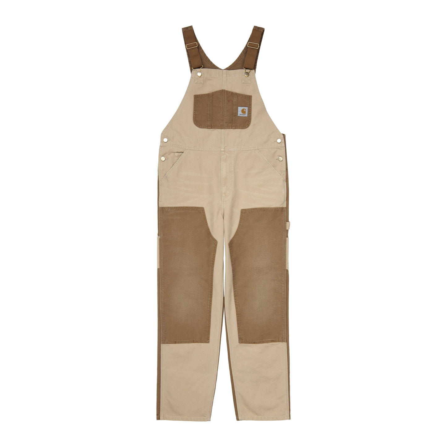 Carhartt WIP Double Knee Bib Overall - Dusty Hamilton Brown