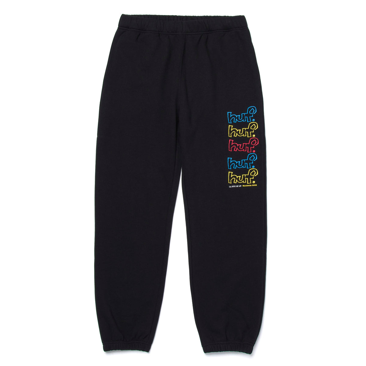 HUF Drop Out Stack Fleece Pant - Black