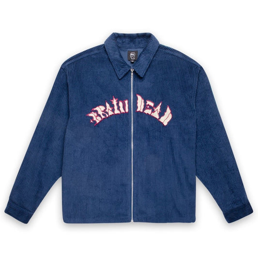 Brain Dead Cobblestone Cord Zip Jacket - Mallard