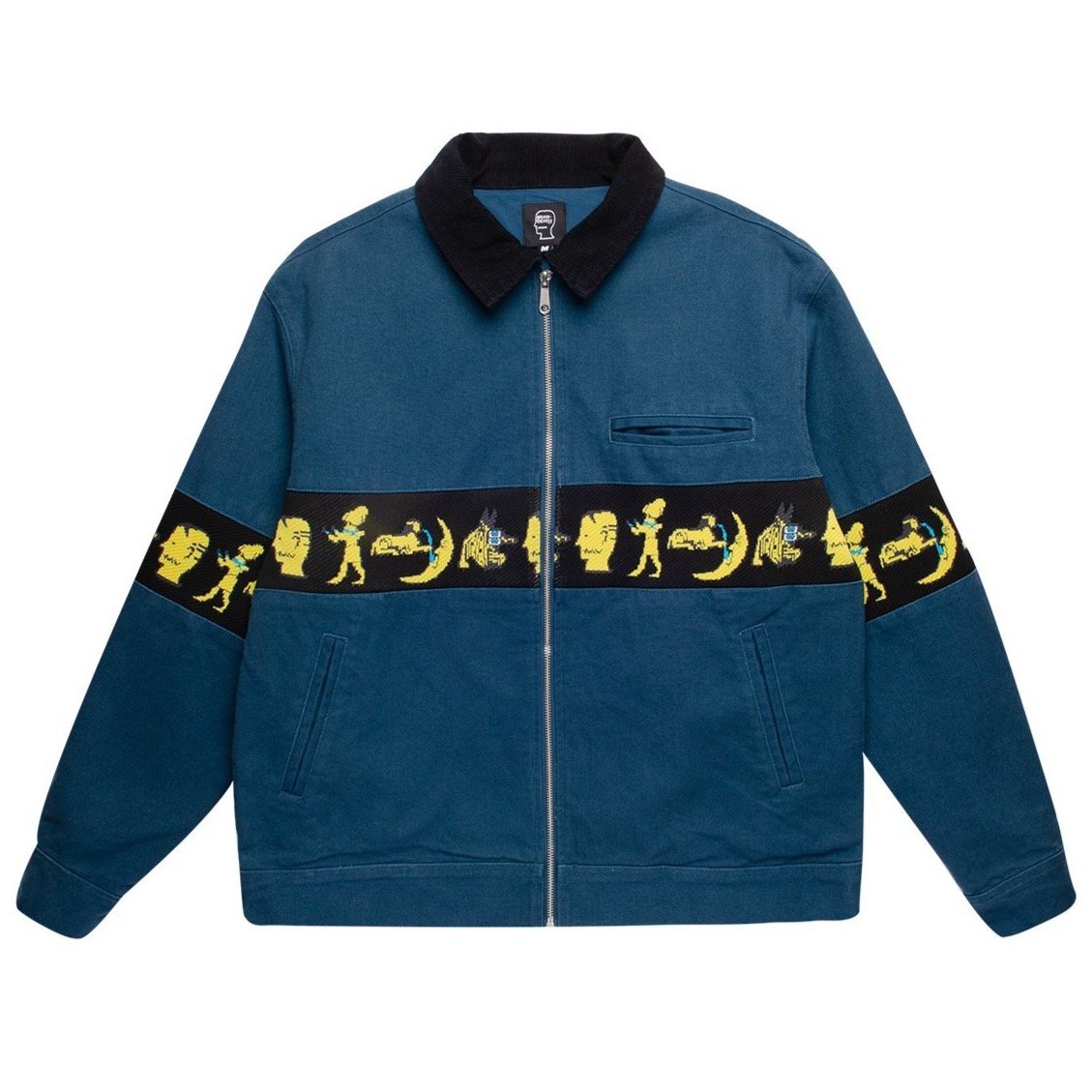 Brain Dead Egyptian Canvas Jacket - Slate Blue