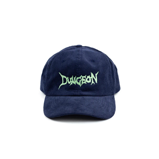 Dungeon Emb Cord Cap - Navy Electric Green