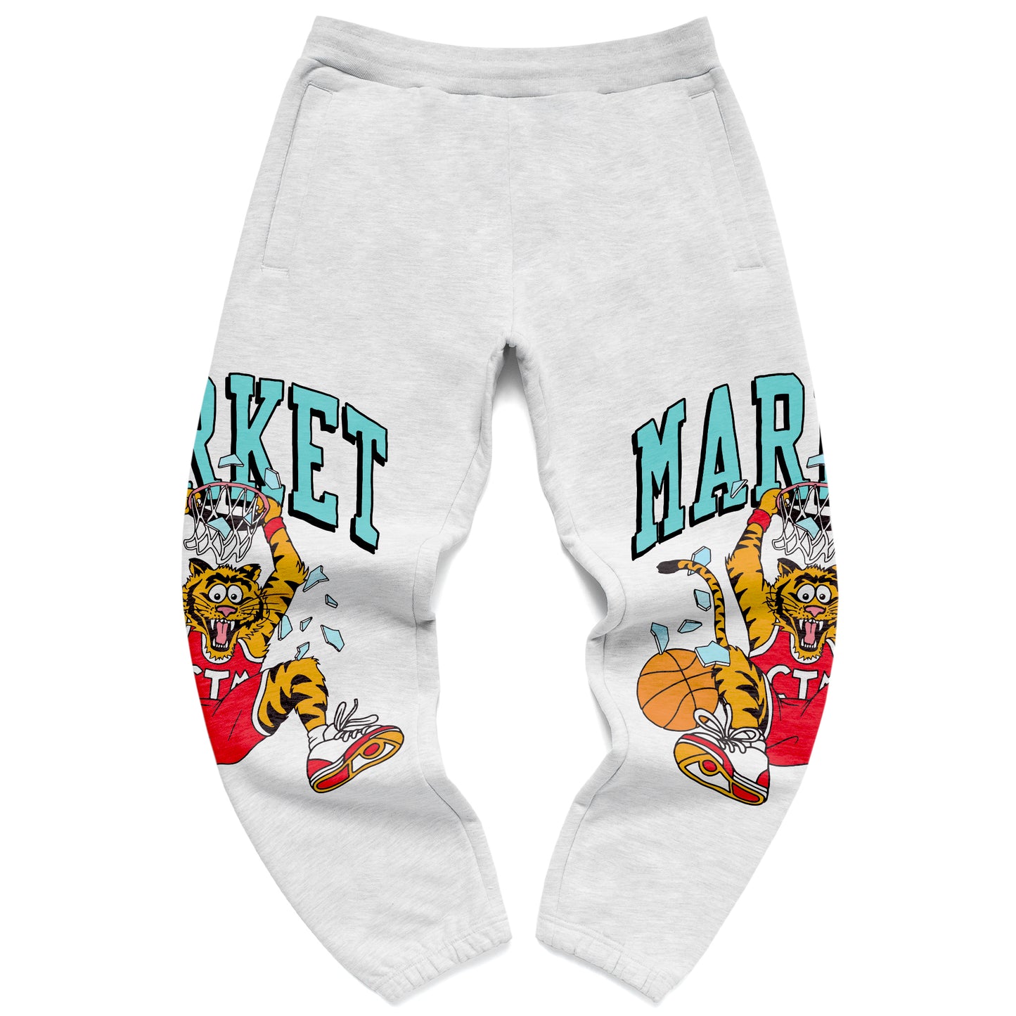 MARKET Dunking Cat Sweatpants - Ash