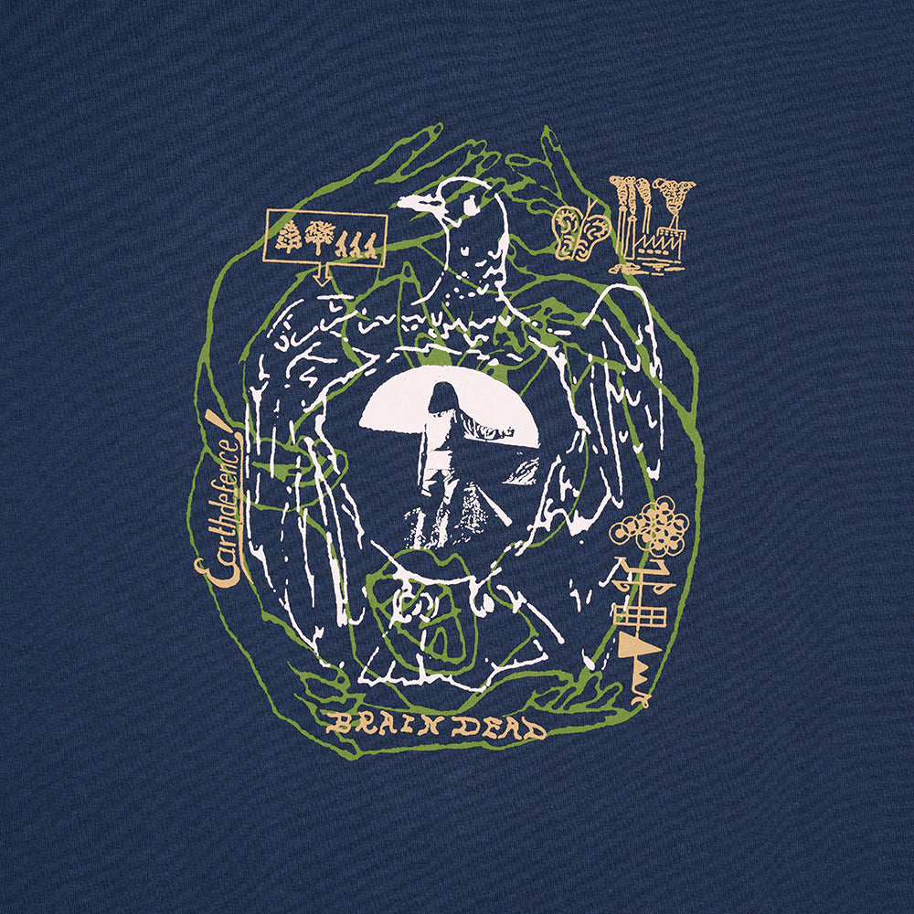 Brain Dead Earth Defence T-Shirt - Slate