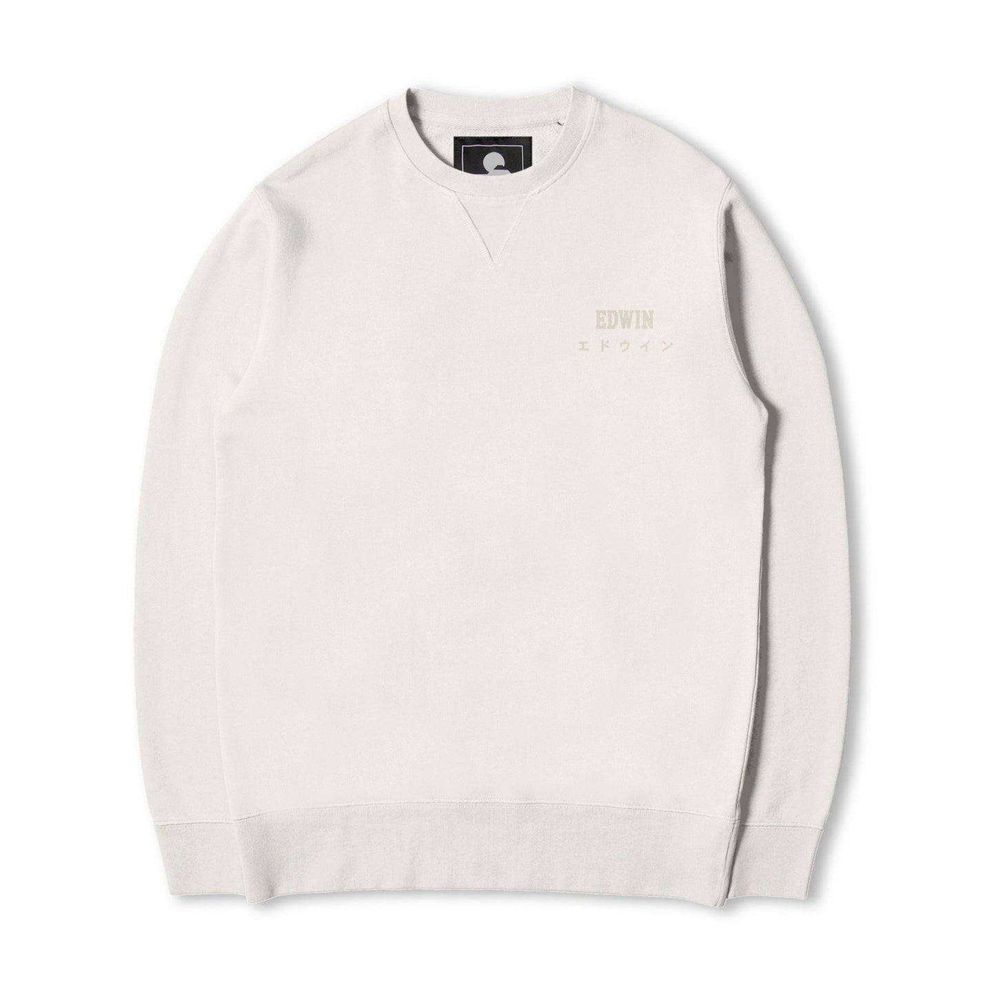 Edwin Base Crew Sweatshirt - Whisper White