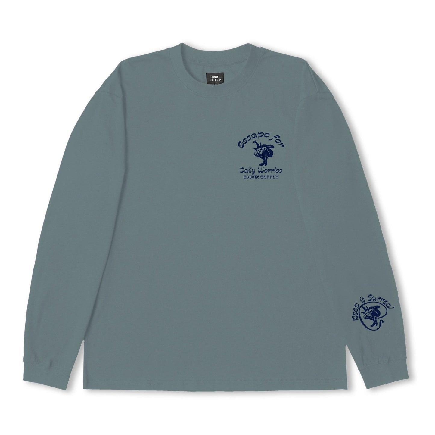Edwin Keep It Surreal LS T-Shirt - Tarmac