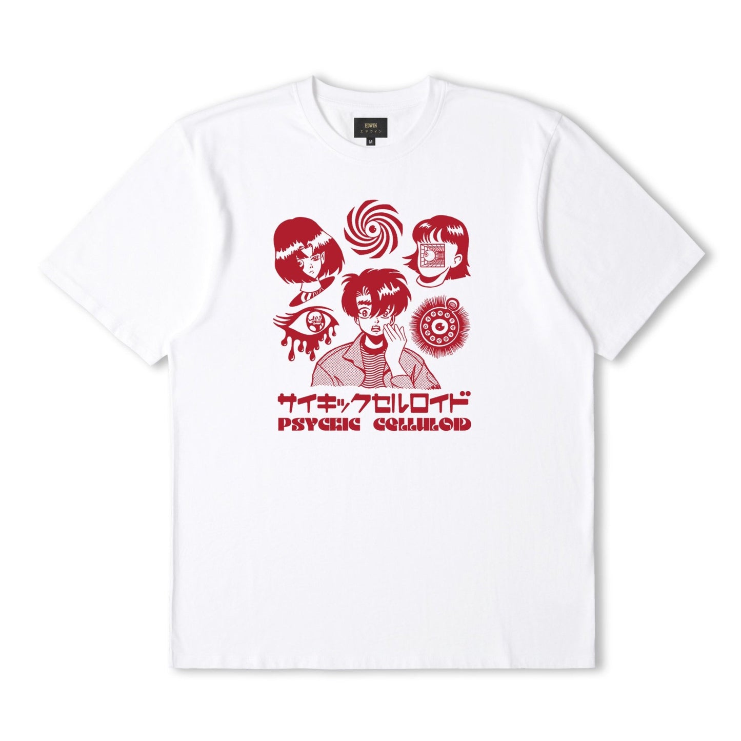 Edwin Psychic Celluloid T-Shirt - White