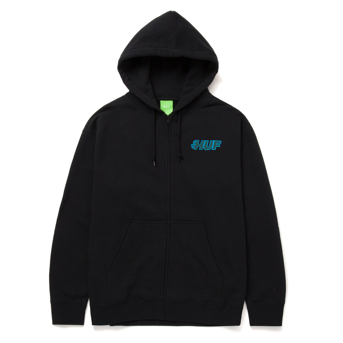 HUF Enforcer Full Zip Hoodie - Black